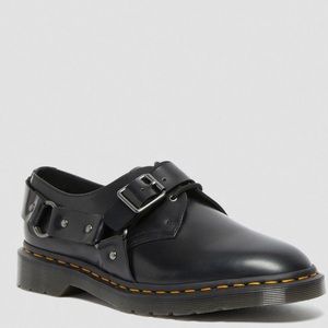 NWOT Dr. Martens Black Leather Buckle Loafers